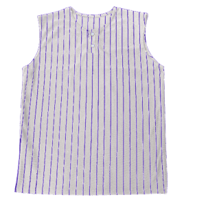 ADULT  BASEBALL JERSEY - Silver / Purple, M