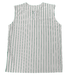 ADULT  BASEBALL JERSEY - SILVER / DARK GREEN, M