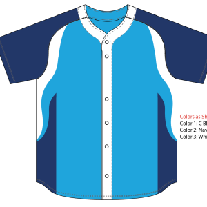 Sublimated Full Button Raglan Sleeve Baseball Jersey
