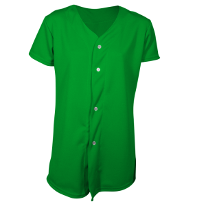 GIRL'S SOFTBALL JERSEY - Kelly Green, M
