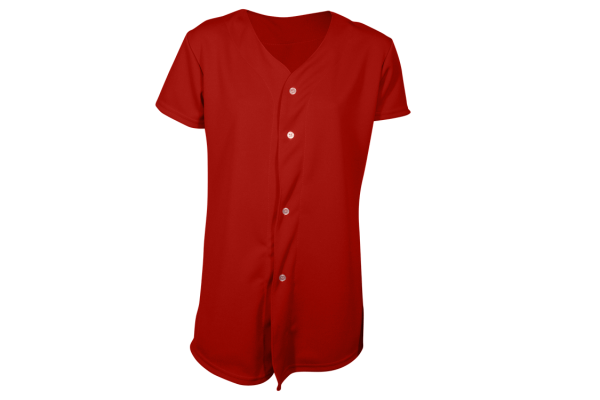Girl's Full Button Softball Jersey