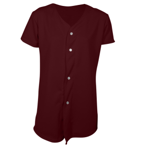 GIRL'S SOFTBALL JERSEY - Maroon, M