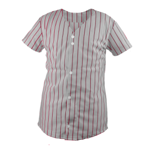 WOMEN'S SOFTBALL JERSEY - Silver / Cardinal, M