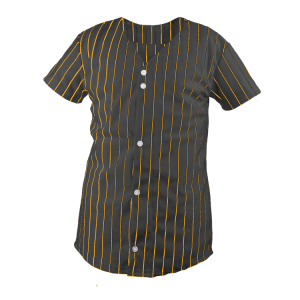 GIRL'S SOFTBALL JERSEY - Black / Yellow, M