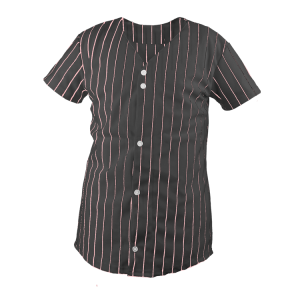 WOMEN'S SOFTBALL JERSEY - BLACK / PINK, M
