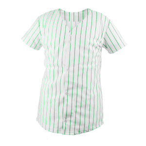WOMEN'S SOFTBALL JERSEY - WHITE / KELLY GREEN, M