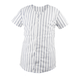 WOMEN'S SOFTBALL JERSEY - WHITE / NAVY BLUE, M