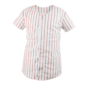 WOMEN'S SOFTBALL JERSEY - White / Red, M