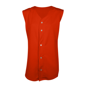 WOMEN'S SOFTBALL JERSEY - Orange, M