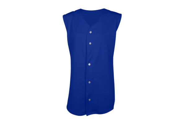 Women's Full Button Softball Jersey Sleeveless