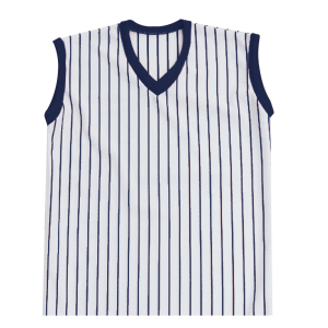 WOMEN'S SOFTBALL JERSEY - WHITE / NAVY BLUE, M