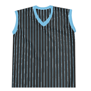 WOMEN'S SOFTBALL JERSEY - Black / Columbian Blue, M