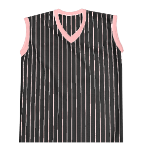 WOMEN'S SOFTBALL JERSEY - BLACK / PINK, M