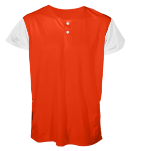 WOMEN'S SOFTBALL JERSEY - Orange, M