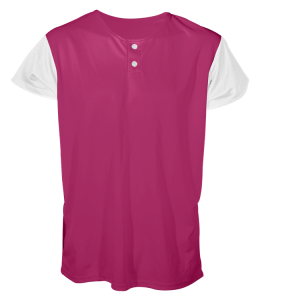 WOMEN'S SOFTBALL JERSEY - Fuchsia, M