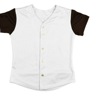 WOMEN'S SOFTBALL JERSEY - White, M