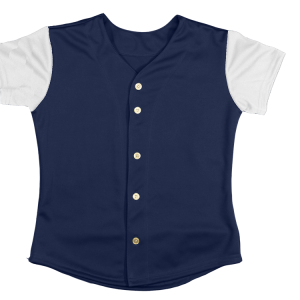 WOMEN'S SOFTBALL JERSEY - Navy Blue, M