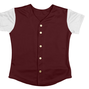 WOMEN'S SOFTBALL JERSEY - Maroon, M