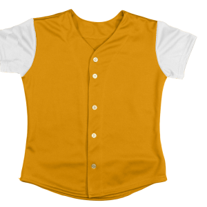 WOMEN'S SOFTBALL JERSEY - Gold, M
