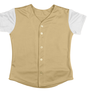 WOMEN'S SOFTBALL JERSEY - Vegas Gold, M