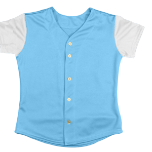 WOMEN'S SOFTBALL JERSEY - Columbian Blue, M
