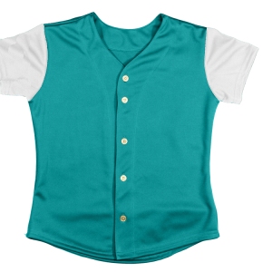 WOMEN'S SOFTBALL JERSEY - Teal, M