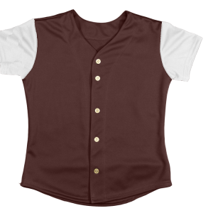 WOMEN'S SOFTBALL JERSEY - Brown, M