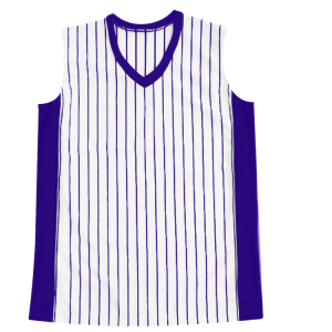 WOMEN'S SOFTBALL JERSEY - White / Purple, M