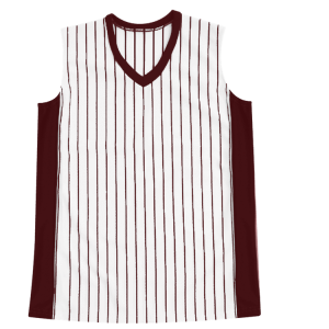 WOMEN'S SOFTBALL JERSEY - White / Maroon, M