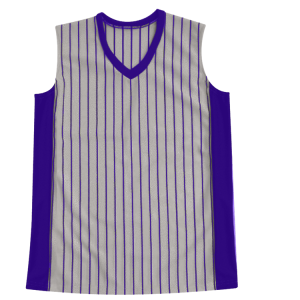 WOMEN'S SOFTBALL JERSEY - Silver / Purple, M