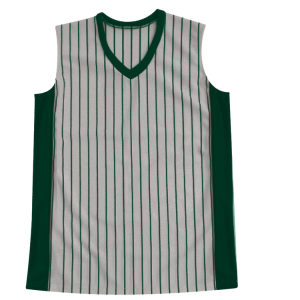WOMEN'S SOFTBALL JERSEY - SILVER / DARK GREEN, M