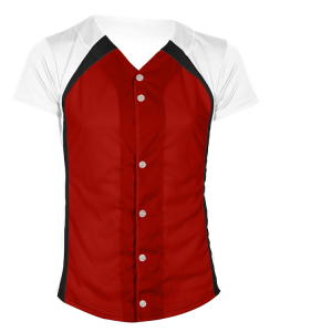 WOMEN'S SOFTBALL JERSEY - Red, M
