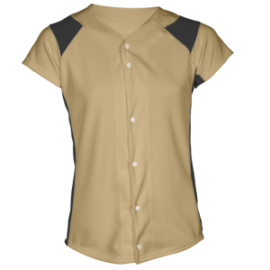 GIRL'S SOFTBALL JERSEY - Vegas Gold, M