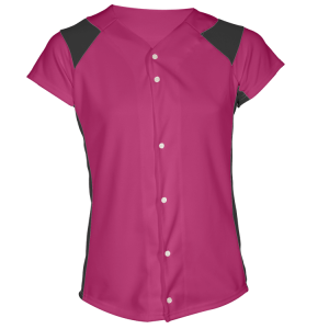 WOMEN'S SOFTBALL JERSEY - Fuchsia, M