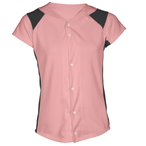 GIRL'S SOFTBALL JERSEY - Pink, M