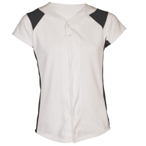 GIRL'S SOFTBALL JERSEY - White, M