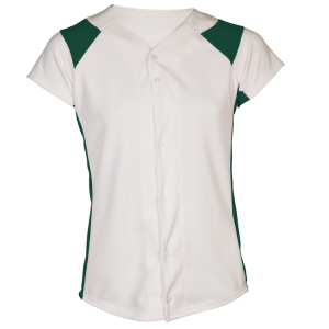 GIRL'S SOFTBALL JERSEY - Dark Green, M