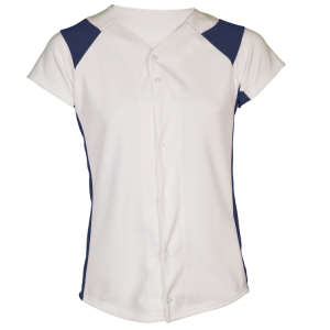 GIRL'S SOFTBALL JERSEY - Navy Blue, M