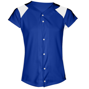 GIRL'S SOFTBALL JERSEY - Royal Blue, M