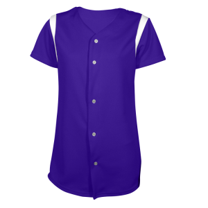 WOMEN'S SOFTBALL JERSEY - Purple, M