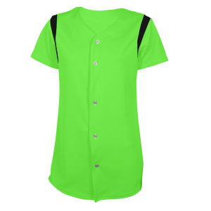 WOMEN'S SOFTBALL JERSEY - Neon Green, M