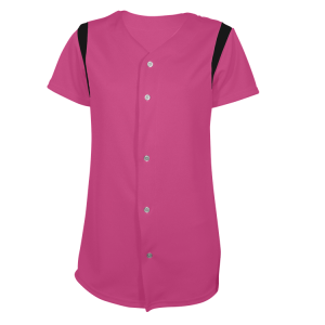 WOMEN'S SOFTBALL JERSEY - Fuchsia, M