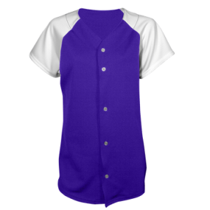 WOMEN'S SOFTBALL JERSEY - Purple, M