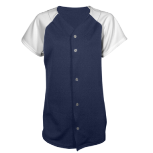 WOMEN'S SOFTBALL JERSEY - Navy Blue, M
