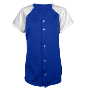 WOMEN'S SOFTBALL JERSEY - Royal Blue, M