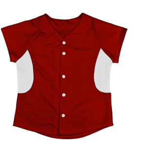 WOMEN'S SOFTBALL JERSEY - Red, M