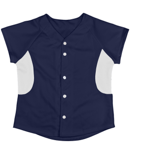 WOMEN'S SOFTBALL JERSEY - Navy Blue, M