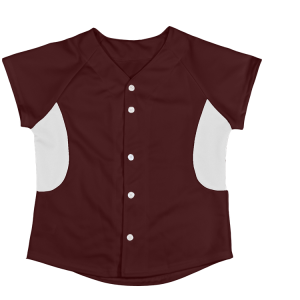 WOMEN'S SOFTBALL JERSEY - Maroon, M