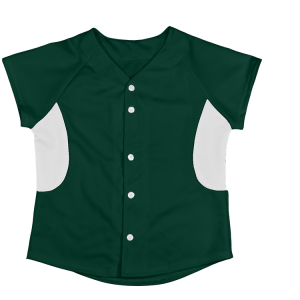 WOMEN'S SOFTBALL JERSEY - Dark Green, M