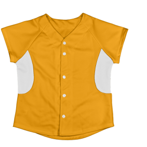 WOMEN'S SOFTBALL JERSEY - Gold, M